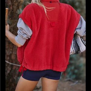 FP Movement by Free People Red Sherpa Vest